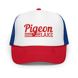 Pigeon Lake Line Design | Foam Snapback Hat | 6 Colors