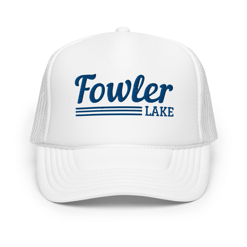 Fowler Lake Line Design | Foam Snapback Hat | 4 Colors