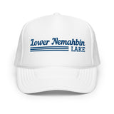 Lower Nemahbin Lake Line Design | Foam Snapback Hat | 4 Colors