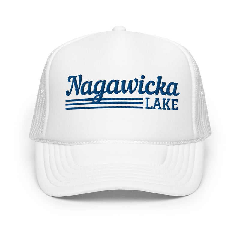 Nagawicka Lake Line Design| Foam trucker hat