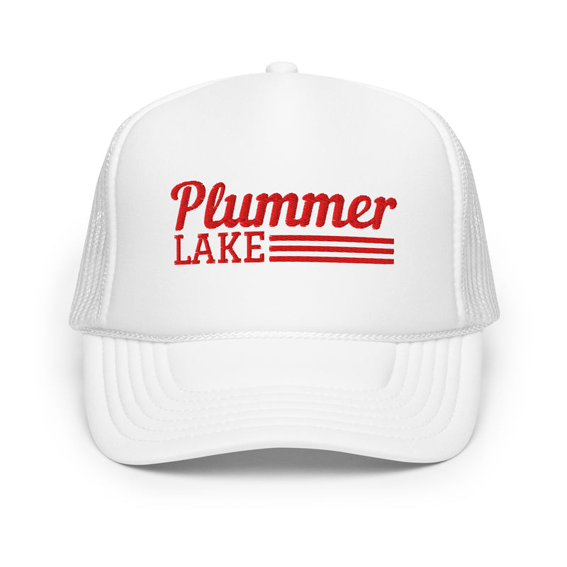 Plummer Lake Line Design | Embroidered Foam Snapback Hat | 6 Colors