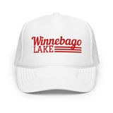 Winnebago Lake Line Design | Foam Snapback Hat | 6 Colors