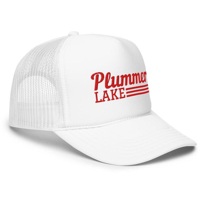 Plummer Lake Line Design | Embroidered Foam Snapback Hat | 6 Colors