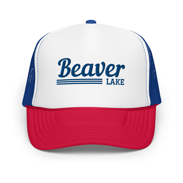 Beaver Lake Line Design | Foam Snapback Hat | 4 Colors