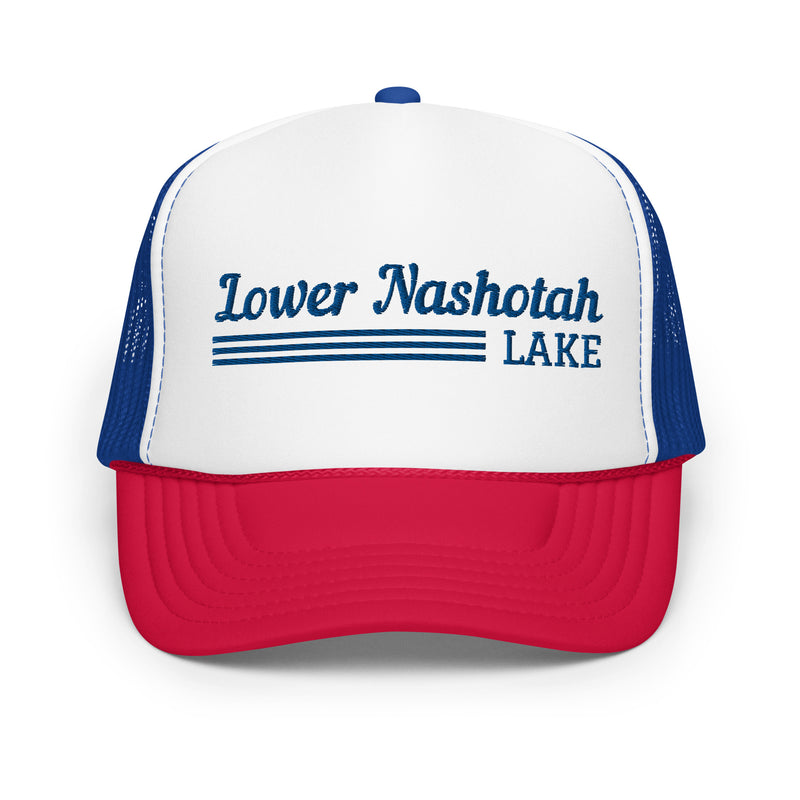 Lower Nashotah Lake Line Design | Foam Snapback Hat | 4 Colors