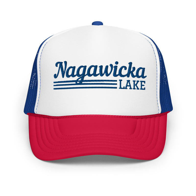 Nagawicka Lake Line Design| Foam trucker hat