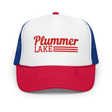 Plummer Lake Line Design | Embroidered Foam Snapback Hat | 6 Colors