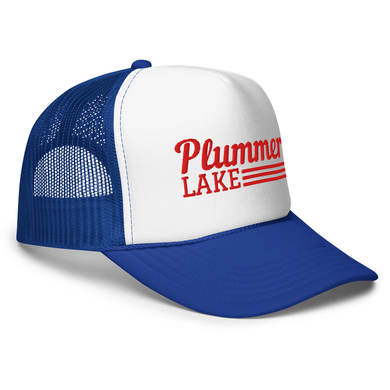 Plummer Lake Line Design | Embroidered Foam Snapback Hat | 6 Colors