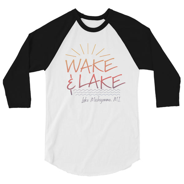 Lake Michigamme | Wake & Lake Unisex 3/4 Raglan Shirt | 4 Colors