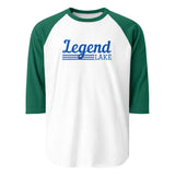Legend Lake | Line Design | 3/4 Sleeve Raglan Shirt | 5 Colors