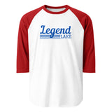 Legend Lake | Line Design | 3/4 Sleeve Raglan Shirt | 5 Colors