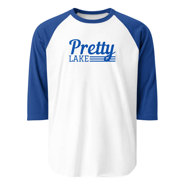 Pretty Lake | Line Design | 3/4 sleeve raglan shirt | 5 Colors
