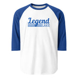 Legend Lake | Line Design | 3/4 Sleeve Raglan Shirt | 5 Colors
