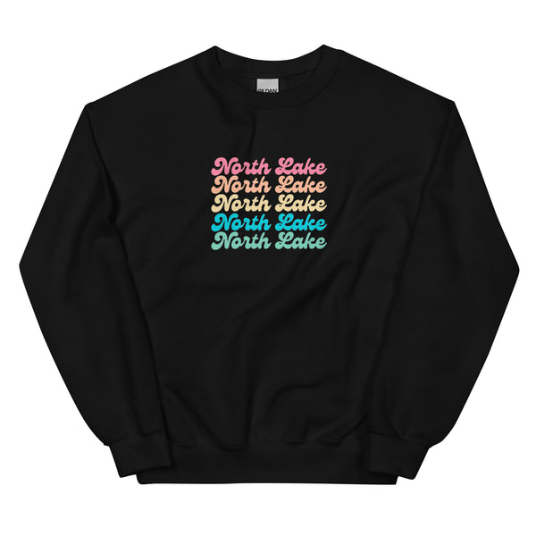 North Lake Stacked | Unisex Sweatshirt | 2 Colors