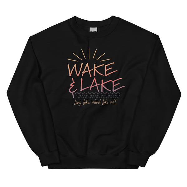 Long Lake | Wake & Lake | Unisex Sweatshirt | 5 Colors