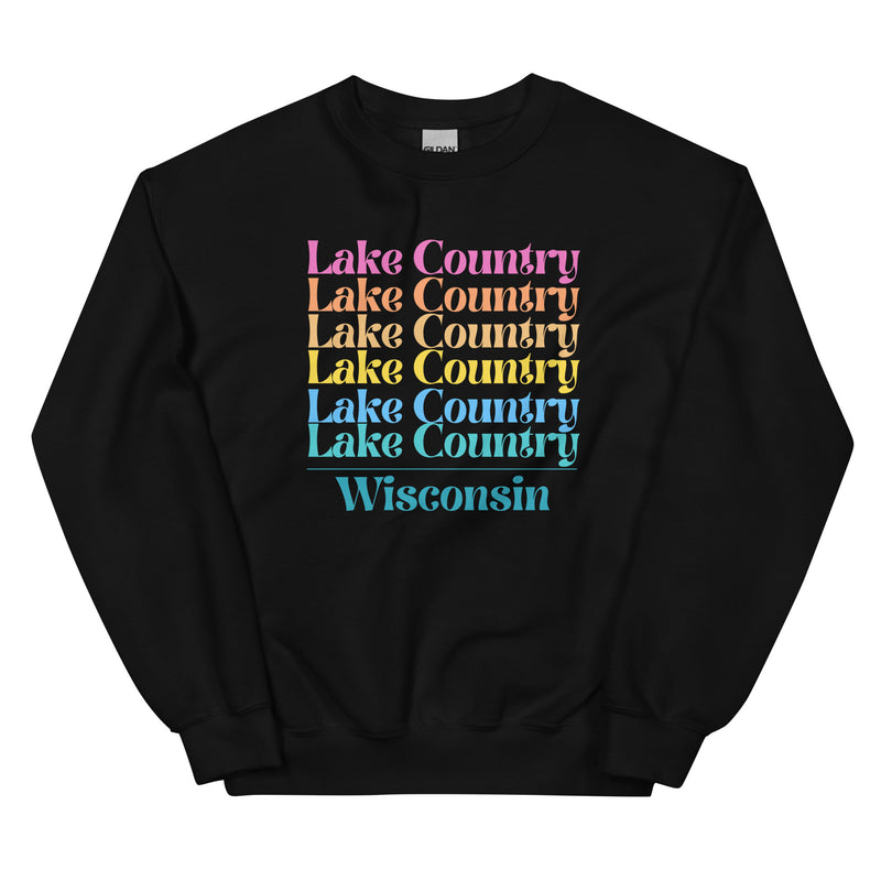 Lake Country | Color Stacked | Unisex Sweatshirt | 5 Colors