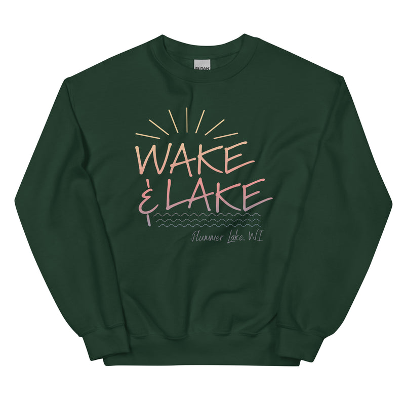 Plummer Lake | Wake & Lake | Unisex Sweatshirt | 5 Colors