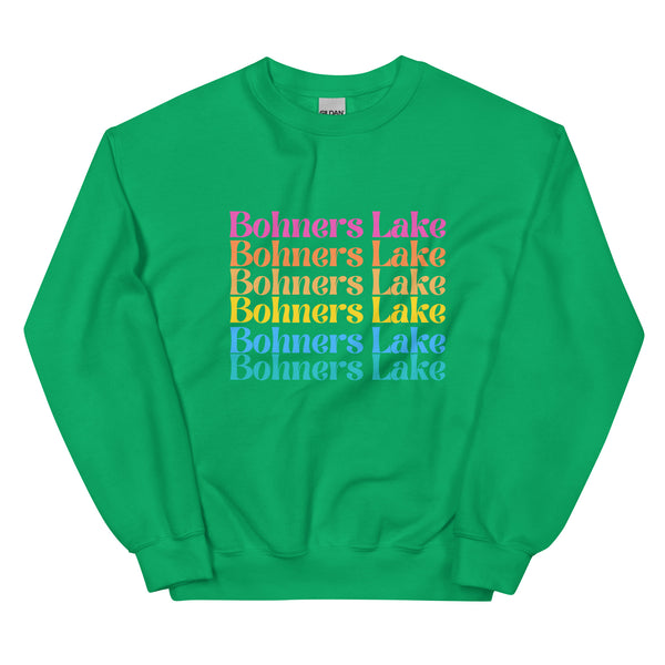 Bohners Lake | Color Stacked | Unisex Sweatshirt | 5 Colors