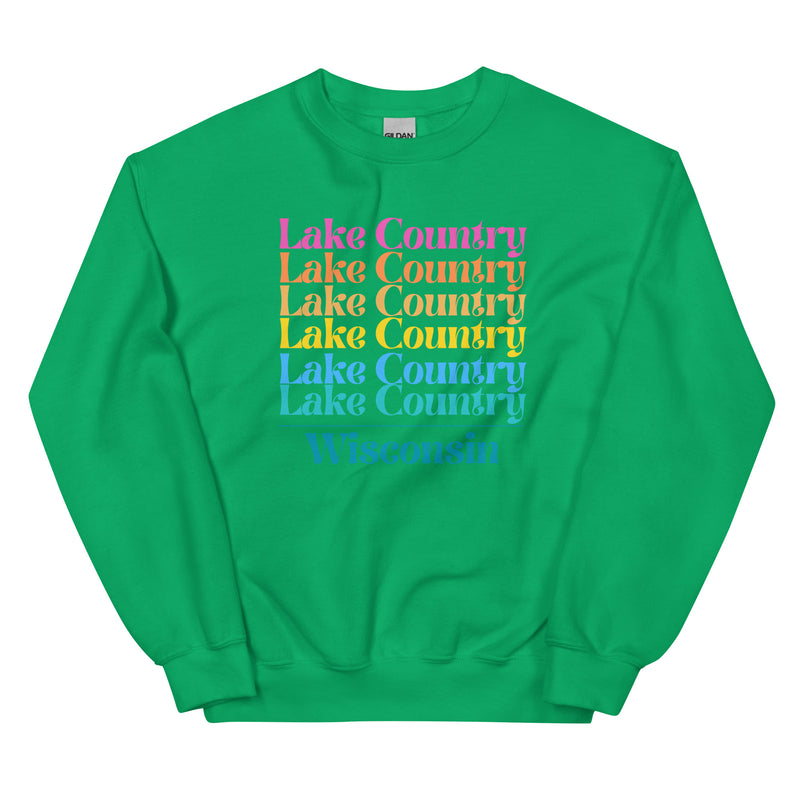 Lake Country | Color Stacked | Unisex Sweatshirt | 5 Colors