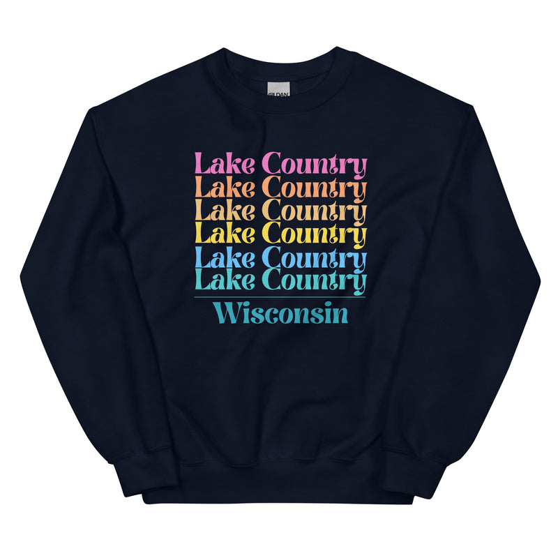 Lake Country | Color Stacked | Unisex Sweatshirt | 5 Colors
