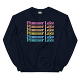 Product mockupPlummer Lake | Color Stacked | Unisex Sweatshirt | 5 Colors