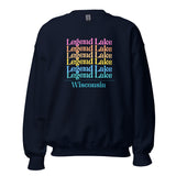 Legend Lake | Color Stacked | Unisex Sweatshirt | 5 Colors