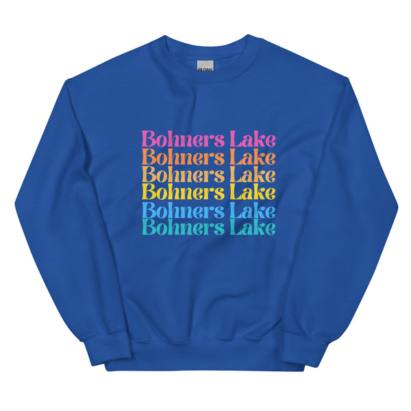 Bohners Lake | Color Stacked | Unisex Sweatshirt | 5 Colors