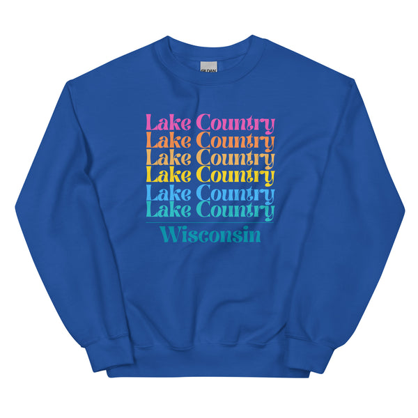 Lake Country | Color Stacked | Unisex Sweatshirt | 5 Colors