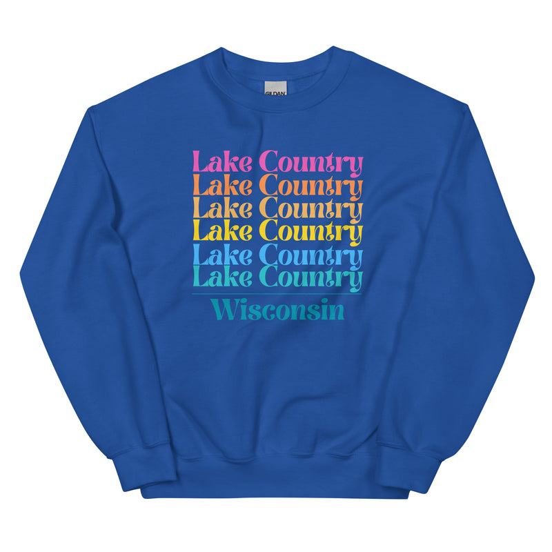 Lake Country | Color Stacked | Unisex Sweatshirt | 5 Colors