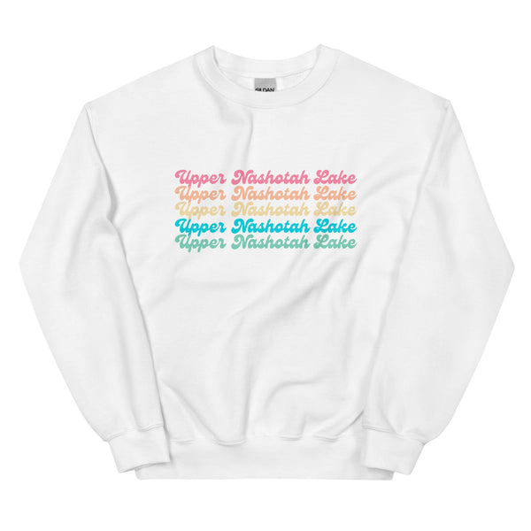 Upper Nashotah Lake Stacked | Unisex Sweatshirt | 2 Colors