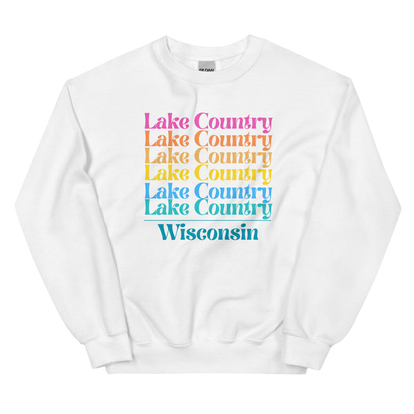 Lake Country | Color Stacked | Unisex Sweatshirt | 5 Colors