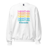 Legend Lake | Color Stacked | Unisex Sweatshirt | 5 Colors