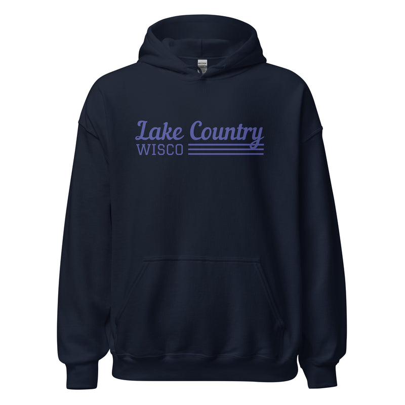 Lake Country | Line Design | Unisex Hoodie | 4 Colors