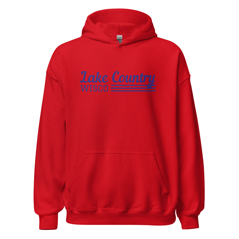 Lake Country | Line Design | Unisex Hoodie | 4 Colors
