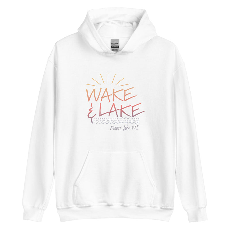 Wake & Lake Moose Lake  | Unisex Hoodie | 4 Colors