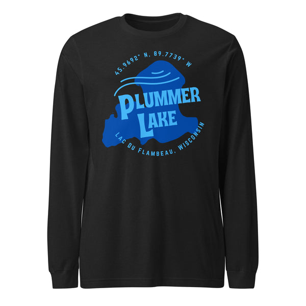 Plummer Lake Shape | Unisex Long Sleeve Tee | 5 Colors