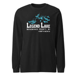 Legend Lake Shape | Unisex Long Sleeve Tee | 5 Colors