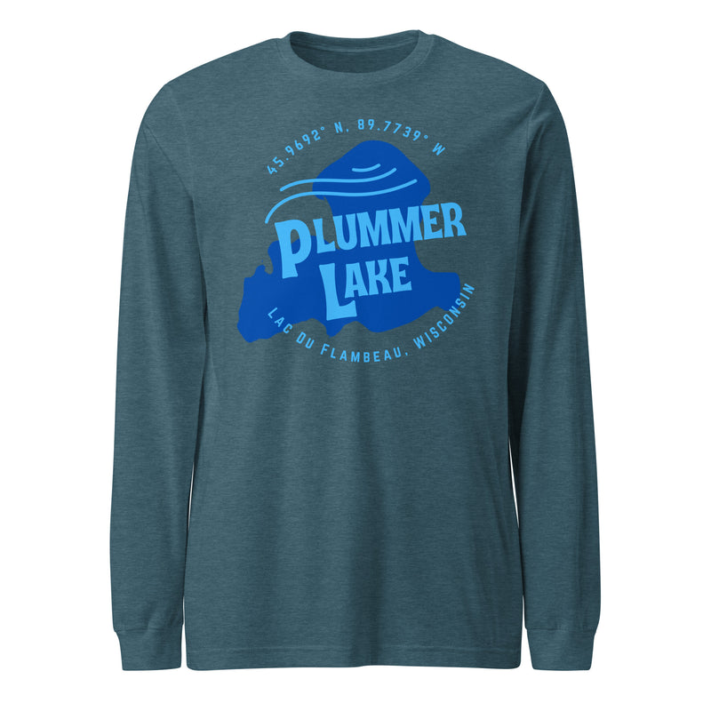 Plummer Lake Shape | Unisex Long Sleeve Tee | 5 Colors