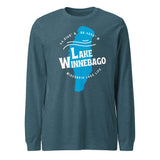Winnebago Lake Shape | Unisex Long Sleeve Tee | 5 Colors