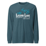 Legend Lake Shape | Unisex Long Sleeve Tee | 5 Colors