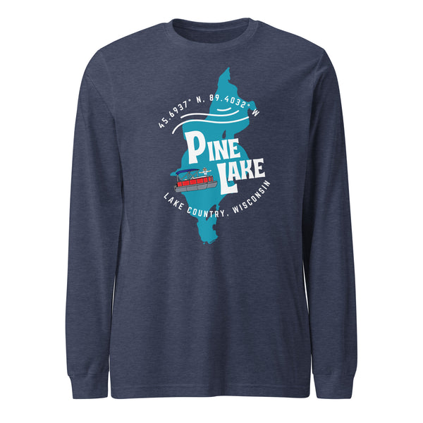 Pine Lake Shape | DockHounds | Unisex Long Sleeve Tee