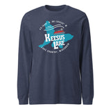 Lake Keesus Lake Shape | DockHounds | Unisex Long Sleeve Tee