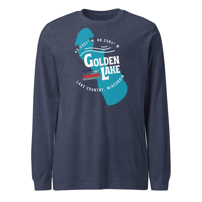 Golden Lake Shape | DockHounds | Unisex Long Sleeve Tee