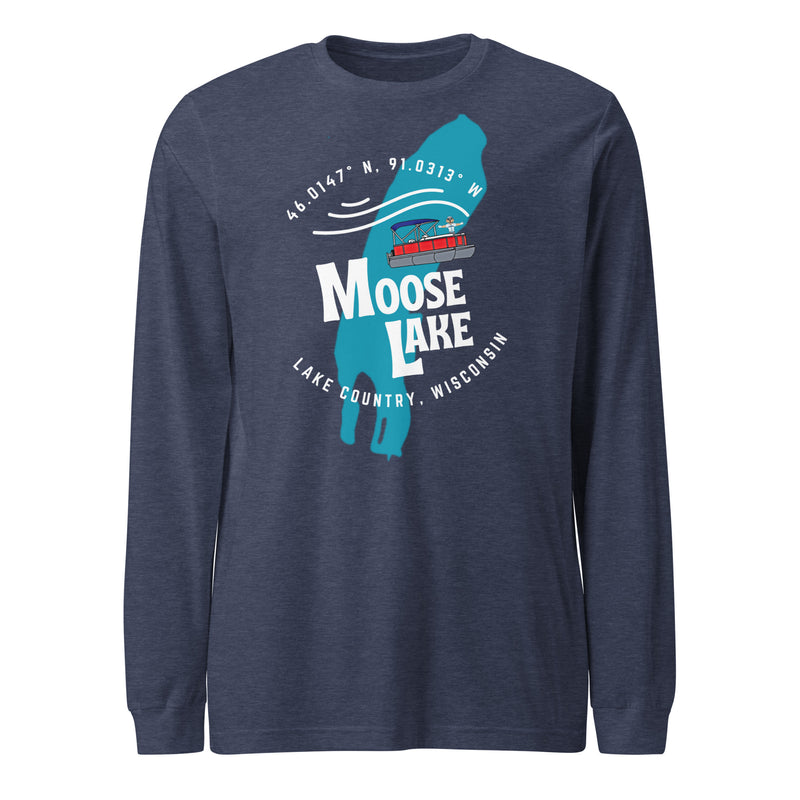 Moose Lake Shape | DockHounds | Unisex Long Sleeve Tee