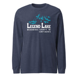 Legend Lake Shape | Unisex Long Sleeve Tee | 5 Colors