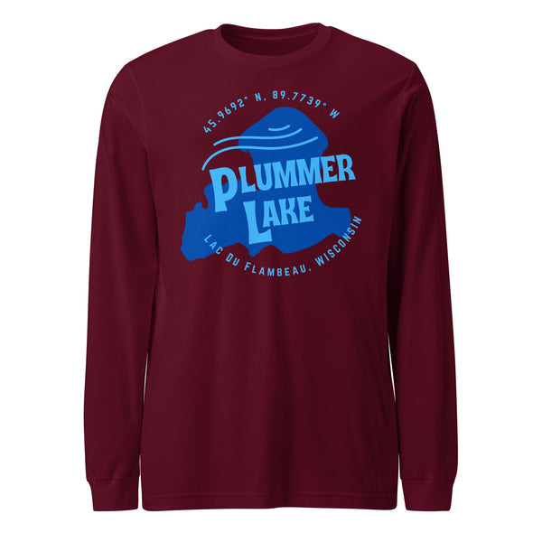 Plummer Lake Shape | Unisex Long Sleeve Tee | 5 Colors