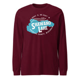 Shawano Lake Shape | Unisex Long Sleeve Tee | 5 Colors