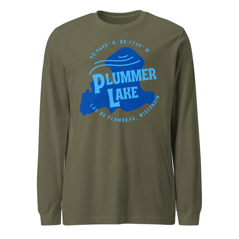 Plummer Lake Shape | Unisex Long Sleeve Tee | 5 Colors