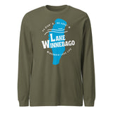 Winnebago Lake Shape | Unisex Long Sleeve Tee | 5 Colors