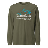 Legend Lake Shape | Unisex Long Sleeve Tee | 5 Colors